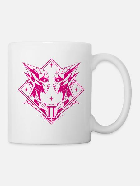 Zwillinge – Dualität & Balance - Tasse - Weiß