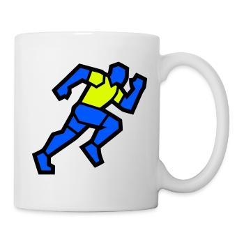Fast Polygon Runner Marathon Team - Mug - white - Right