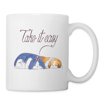 Doucement, chiots Shihtzu - Mug blanc - blanc - Droite