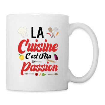 La Cuisine c'est ma Passion - Cadeau Humour - Mug blanc - blanc - Droite