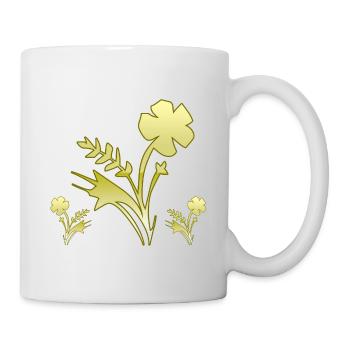 Fleur - Mug blanc - blanc - Droite