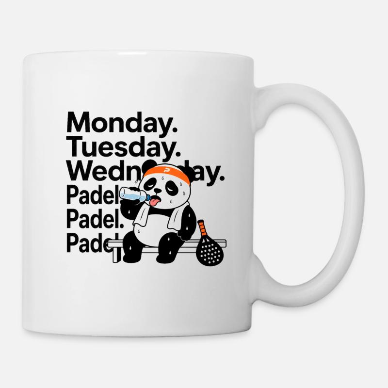 Monday Tuesday Wednesday Padel - Mug - white