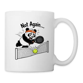 Panda Tennis – Pas encore - Mug blanc - blanc - Droite