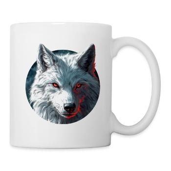 Wolf-Design - Tasse - Weiß - Rechts