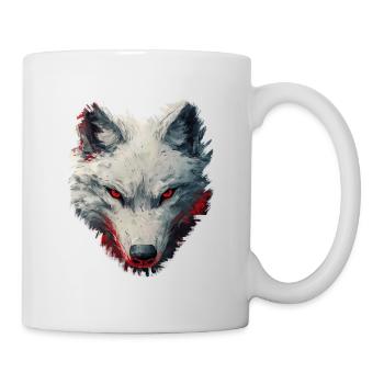 Wolf-Design - Tasse - Weiß - Rechts