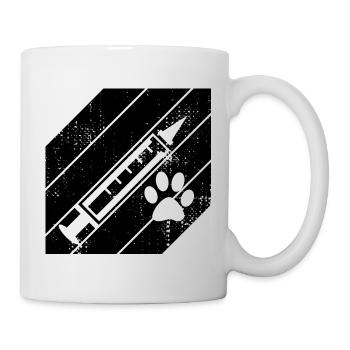 Spritze - Tasse - Weiß - Rechts