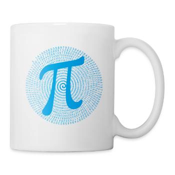 π (pi) dans Data Spiral - Mug blanc - blanc - Droite
