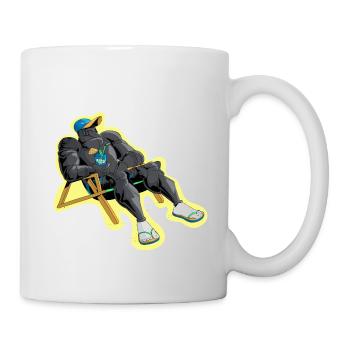 Die Ruhe des Kriegers - Tasse - Weiß - Rechts