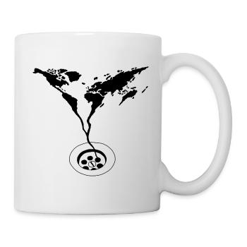 Das Ende der Welt (Schwarz) - Tasse - Weiß - Rechts