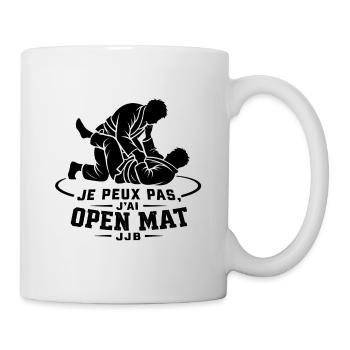 I can't I have Open Mat – BJJ BJJ - Mug - white - Right