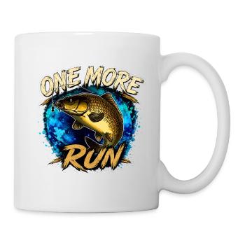 One More Run Karpfenfischen-Design - Tasse - Weiß - Rechts