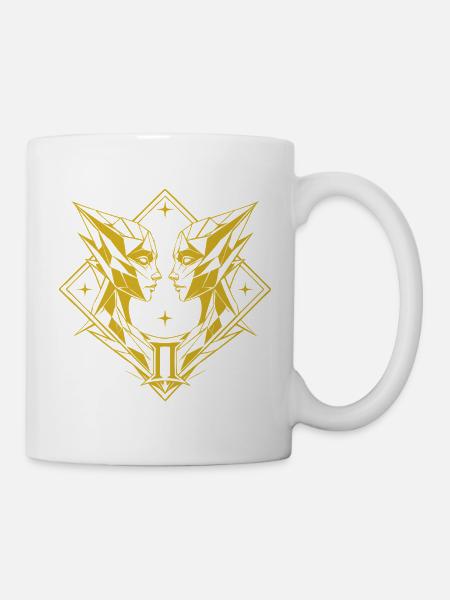 Zwillinge – Dualität & Balance - Tasse - Weiß