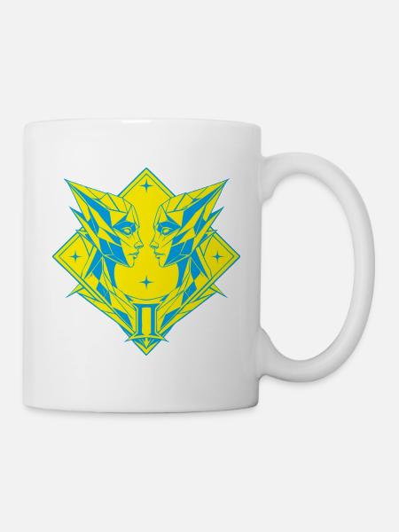 Zwillinge – Dualität & Balance - Tasse - Weiß
