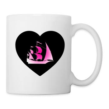 Voile - Mug blanc - blanc - Droite