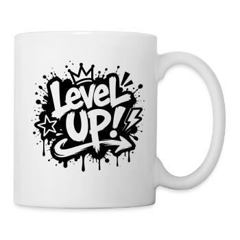 Level Up Gamer Graffiti Motif - Mug - white - Right