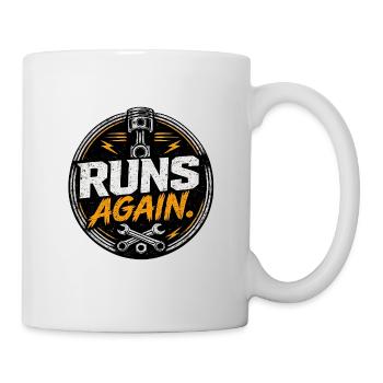 Runs Again Engine Revival Badge - Mug - white - Right