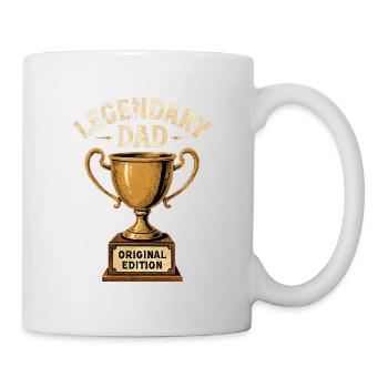 Legendary Dad – Retro Trophy Édition Originale - Mug blanc - blanc - Droite