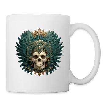 Quetzal Calavera Skull - Mug - white - Right