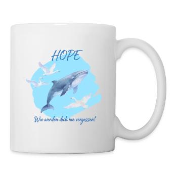 Andenken an den Buckelwal Hope/ Timmy #2 - Tasse - Weiß - Rechts
