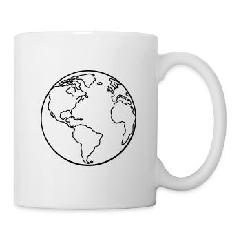 Earth Outline - Mug - white - Right