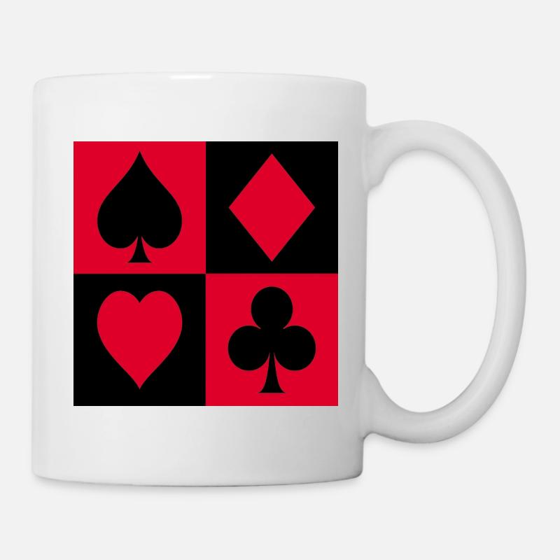 Quartet Suit Blocks - Mug - white