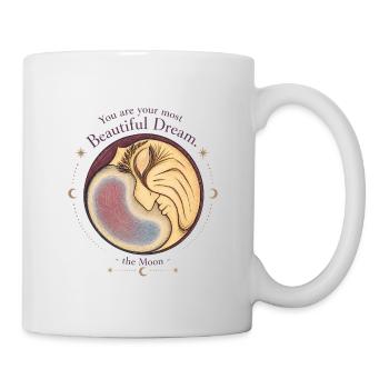 Wunderschöner Traummond - Tasse - Weiß - Rechts