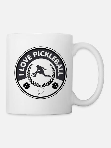 I LOVE PICKLEBALL - Mug blanc - blanc