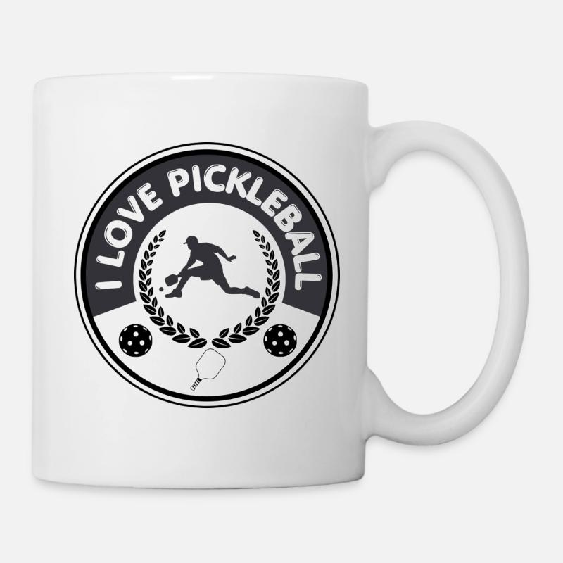 I LOVE PICKLEBALL - Mug blanc - blanc