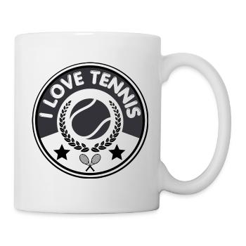 I Love Tennis  - Mug blanc - blanc - Droite