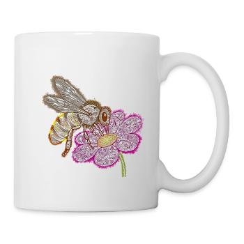 Zentangle Bee - Mug - white - Right
