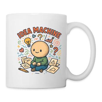 Machine à idées : Jeu créatif du cerveau - Mug blanc - blanc - Droite