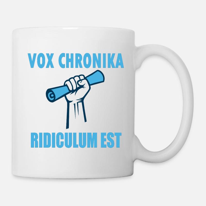 Voix Chronika: Poing et Megaphone - Mug blanc - blanc