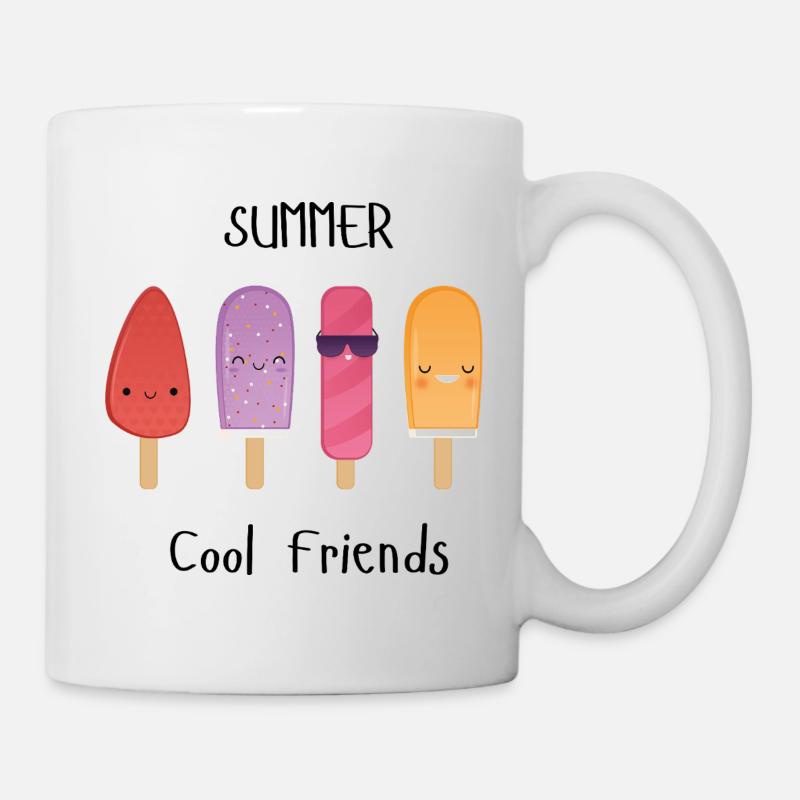 summer cool friends - Mug - white