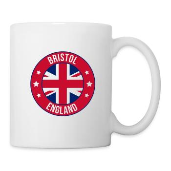 Bristol England Retro Badge - Mug - white - Right