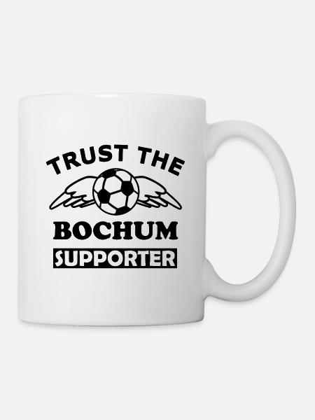 Bochumer Fußballball Muster - Tasse - Weiß