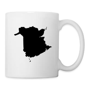 Map of New Brunswick - Mug - white - Right