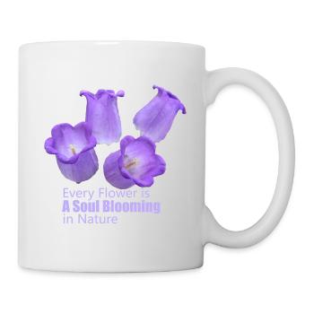 Every_Flower_is_a_Soul_Blooming_in_Nature - Mug blanc - blanc - Droite