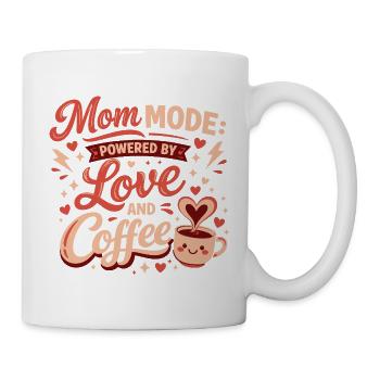 Mom Mode Kaffeeliebe - Tasse - Weiß - Rechts