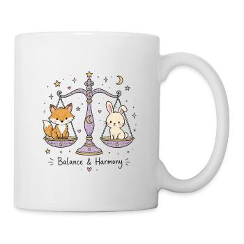 Astro-Waage – Balance & Harmony - Tasse - Weiß - Rechts