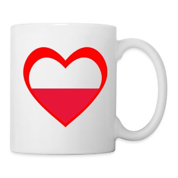 Polska Serce – Miłość do Polski - Tasse - Weiß - Rechts
