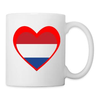 Nederland Hart – Liefde voor Nederland - Mug - white - Right