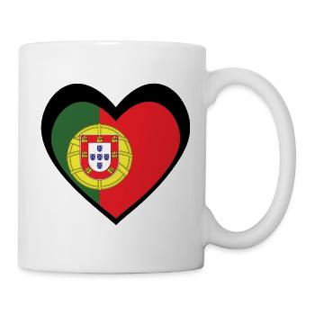 Portugal Coração Preto – Amor por Portugal - Mug blanc - blanc - Droite