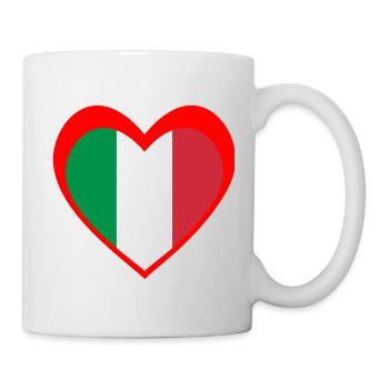 Italia Cuore – Amore per l’Italia - Mug blanc - blanc - Droite