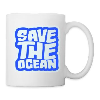 Save The Ocean Ozean Aktivismus Umwelt Statement - Tasse - Weiß - Rechts