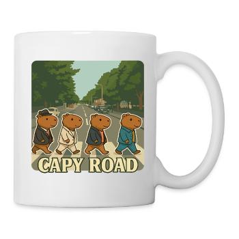 Capy Road - for all capybara fans - Mug - white - Right
