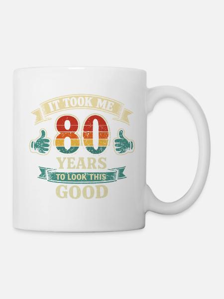 80 Ans - Il m'a fallu 80 Ans pour être Beau - Kop/krus - hvid