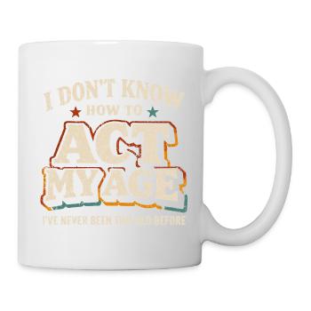 Vintage-Retro-Geburtstagshumor - Tasse - Weiß - Rechts