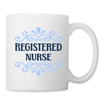 examinierte Krankenschwester - Tasse - Weiß - Rechts