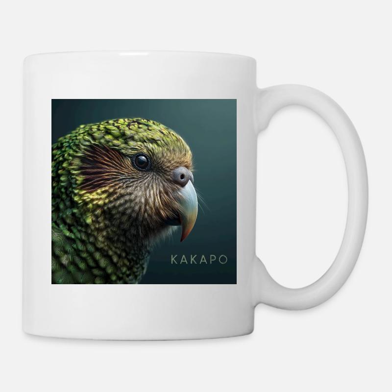 Kakapo – Perroquet vert rare - Mug blanc - blanc