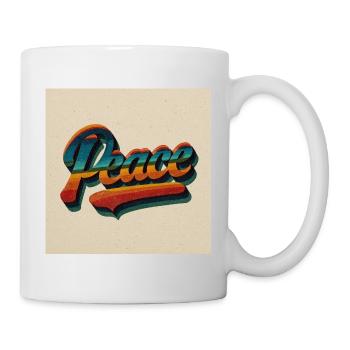 Vintage Peace Vibes - Mug - white - Right